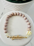 Great Women of the Family Wood Beaded Bracelets