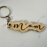 Great Women of the Family Wood Laser Engraved Keychain