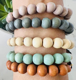 Great Women of the Family Wood Beaded Bracelets