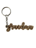 Great Women of the Family Wood Laser Engraved Keychain