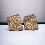 State of Arizona Floral Wood Stud Earrings