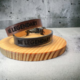 Be Legendary Genuine Veg Tanned Leather Adjustable Bracelets