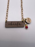 NFL Chiefs Superbowl LVII Laser Wood Pendant Necklace