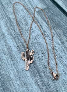 Cactus Pendant Necklaces