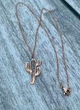 Cactus Pendant Necklace