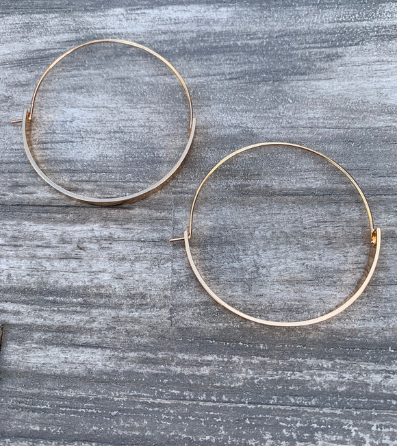 Thin and Thick Hoop Earrings