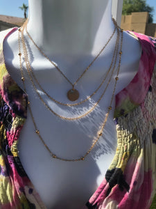 2 Separate Layering Necklaces - Multi Strand