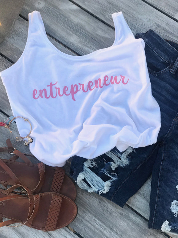 Entrepreneur Customized Scoop Neck Tank