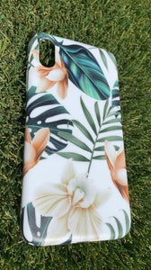 Banana Leaf and Floral iPhone XR Case