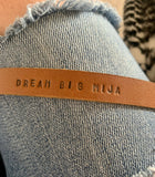 Dream Big Mija Genuine Leather Stamped Bracelet