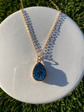 Druzy stone necklace